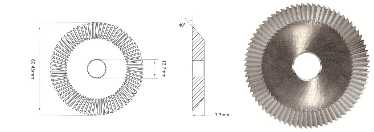 φ60x7.2xφ12.7x40°