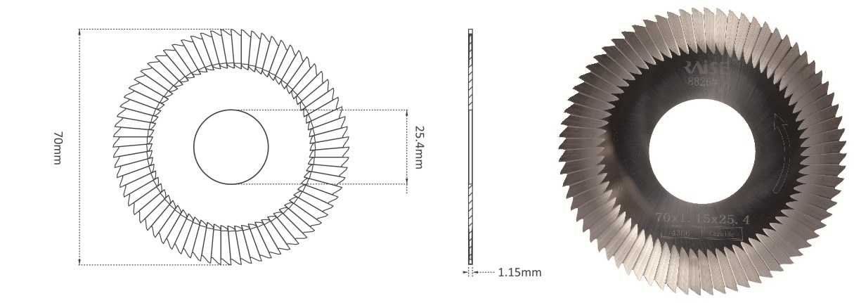 φ70x1.15xφ25.4