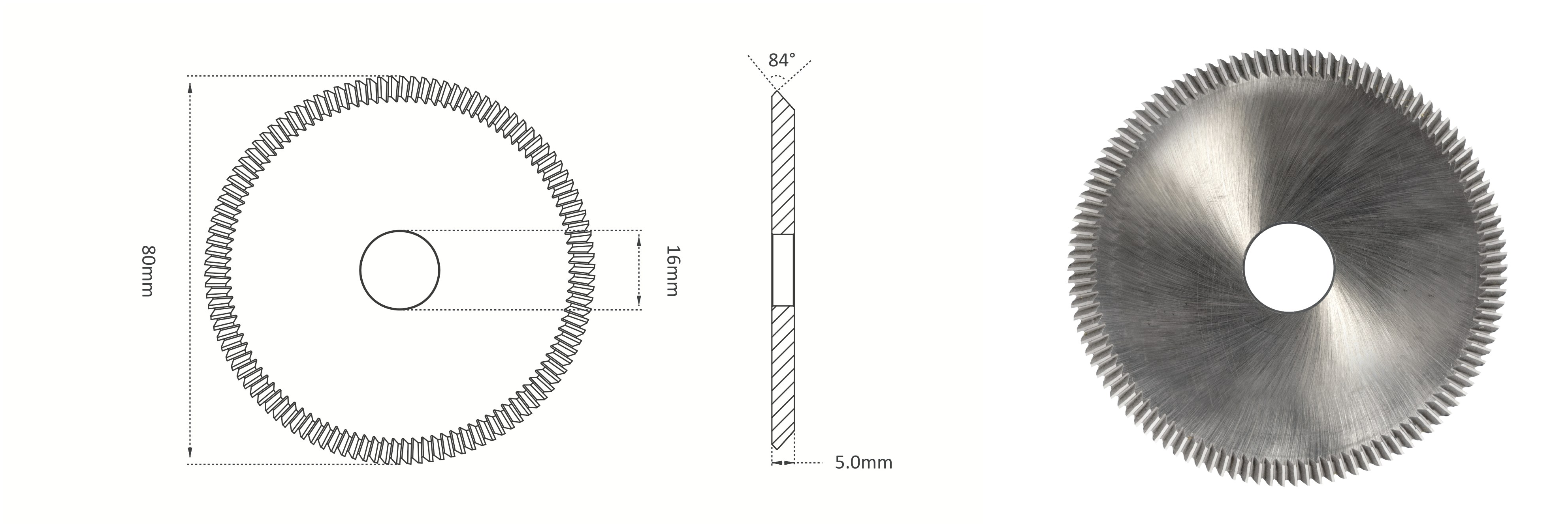 φ80x5.0xφ16x84°