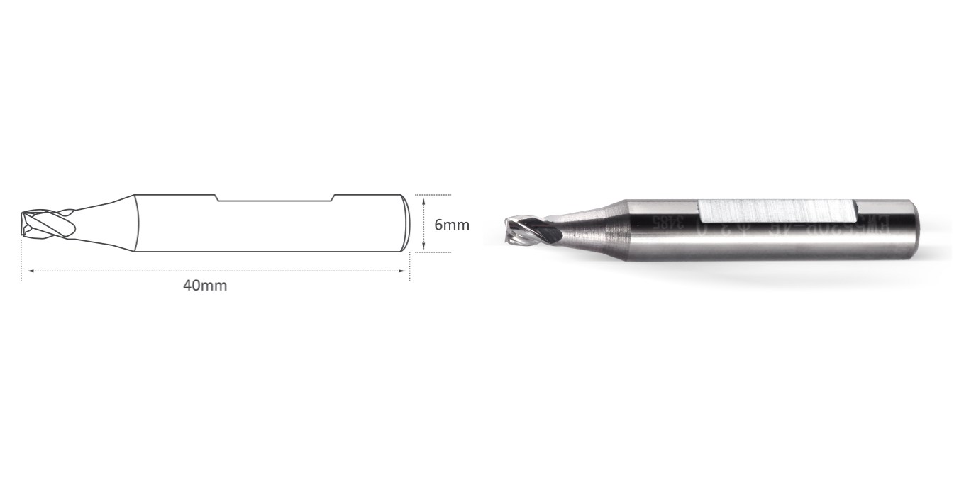 solid carbide high gloss grinding end mill cutter